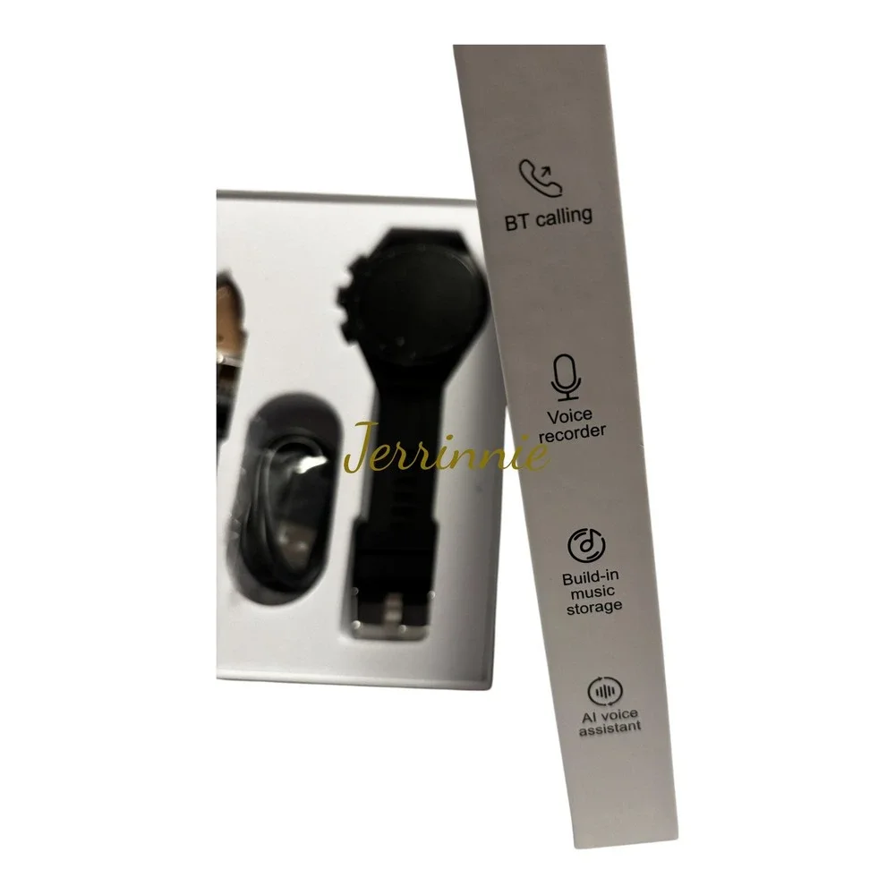 Smart Watch TWS 2 in 1 with Built-in Wireless Earbuds Bluetooth Calling Black